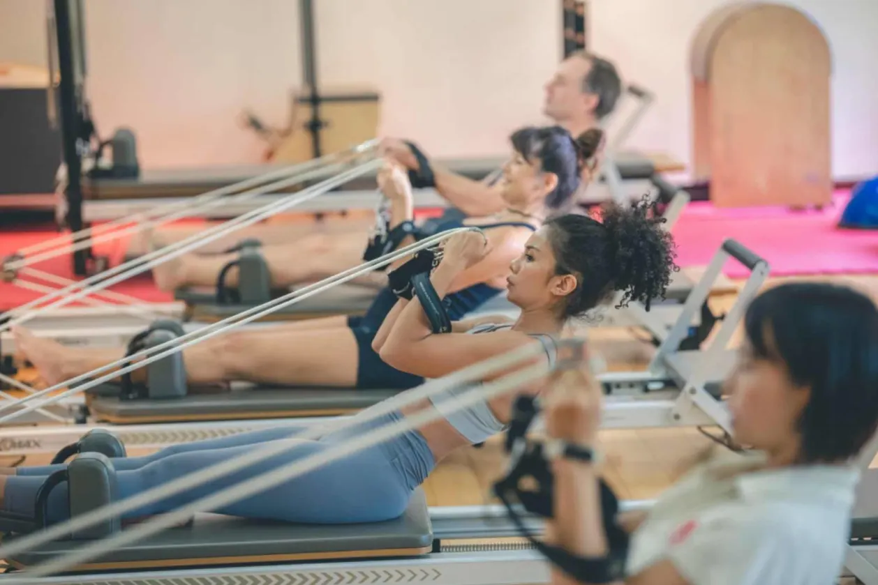 Kamalaya Pilates reformer session